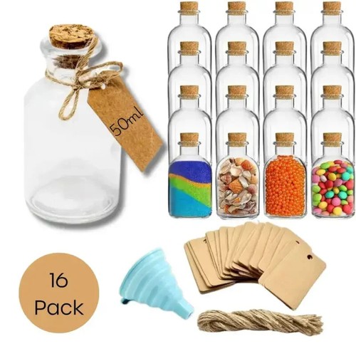 Mini glass bottle jars with - bottle,