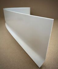 2m - White Flexible PVC Sit On Skirting Board 100mm High - Premium Grade