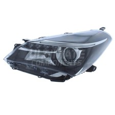 Headlight Fits Toyota Yaris 2014-> Projector Type LED DRL Black Passenger Side