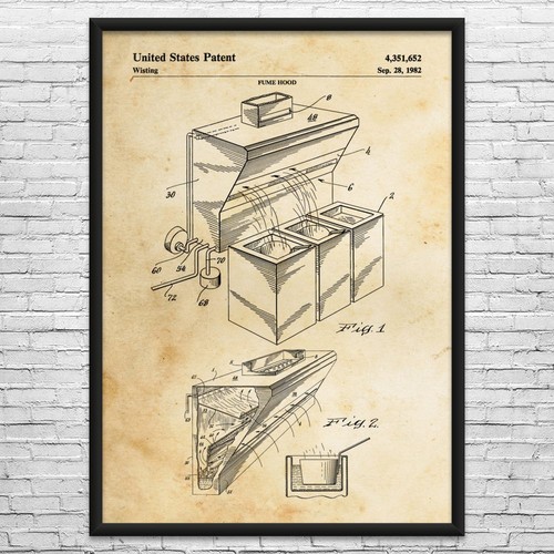 Fume hood patent wall - wall, art