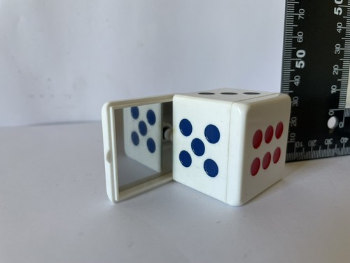 Vintage dice puzzle - puzzle, retro