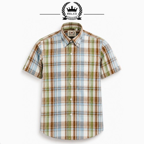 Relco check shirt short sleeve - relco,