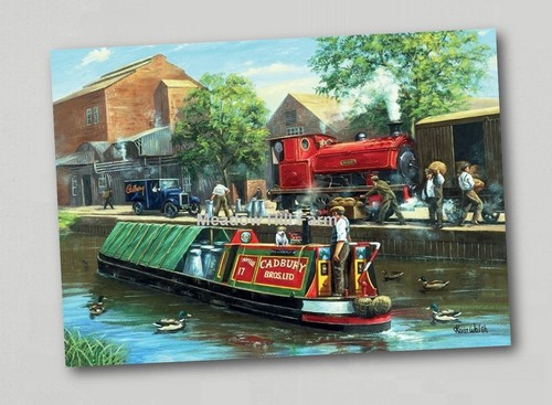 Fridge magnet canal barge - magnet,