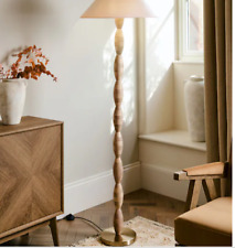 EX NEXT Stanway Natural Wooden Floor Lamp – 161.5cm Height, Brand New, Home Ligh