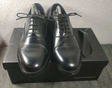 Mens Samuel Windsor Black Leather Oxford Shoe - UK Size 9.5 - BV03