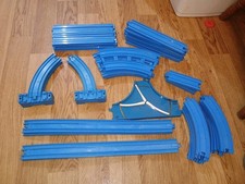 Thomas The Tank Engine & Friends TOMY Bundle Blue Train Track 48 Pieces Joblot