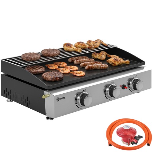 Outsunny burner grill - outsunny, 3