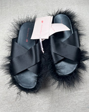 Simone Rocha x H&M Feather platform sandals Black EU40 New