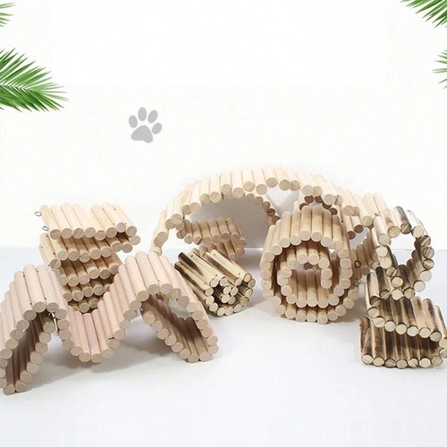 Wooden bridge for hamster - wooden,