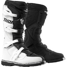 THOR BLITZ XP BOOTS MOTOCROSS MX BIKE ADULT MEN'S - WHITE / BLACK
