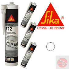 3 x Sikaflex 522 - White - Adhesive Sealant - Caravan - Sika 512 - EXPIRY: 07/26