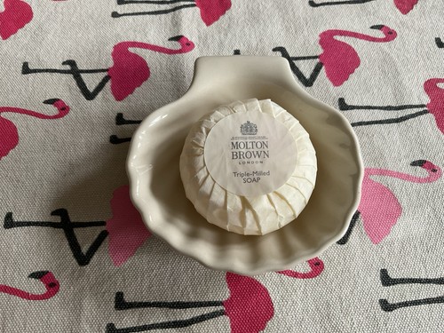 Ceramic shell shaped soap dish - ceramic,