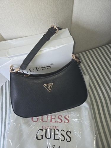 Guess logo black shoulder - logo,