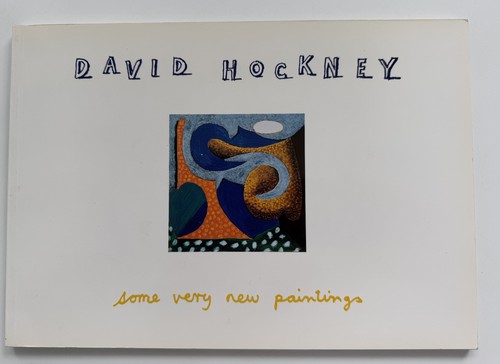 David hockney signed catalogue - hockney,