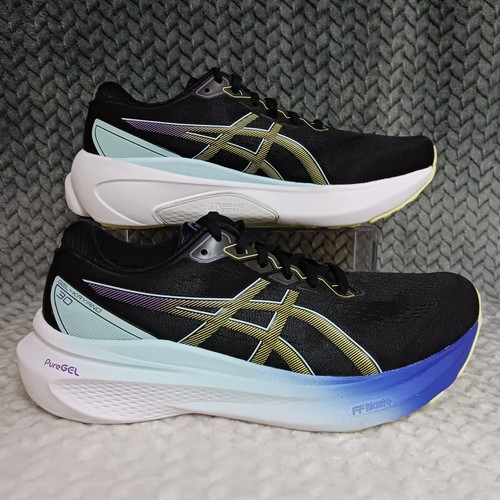 Asics gel kayano black blue - gel,