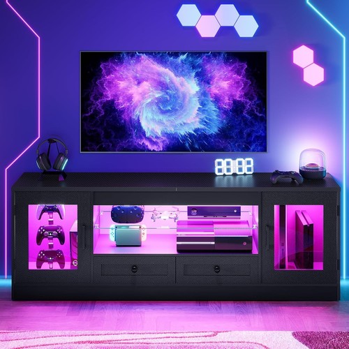 Black unit tv - tv, stand