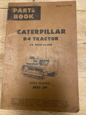 Parts Book Caterpillar D4 60