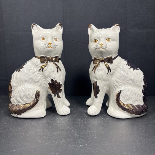 Pair antique staffordshire - pair, of