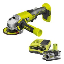 Ryobi R18AG-0 18V ONE+ Cordless Angle Grinder, RB18L50 18V Battery & Charger Kit