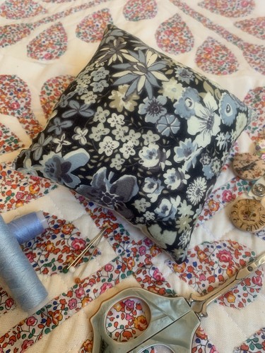 Liberty fabric pin cushion - liberty,
