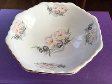 Vintage Maryleigh Pottery floral design Staffordshire bowl