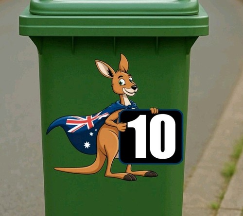 Custom number aussie flag - custom,
