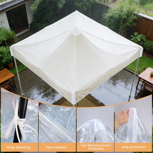 Transparent waterproof gazebo - transparent,