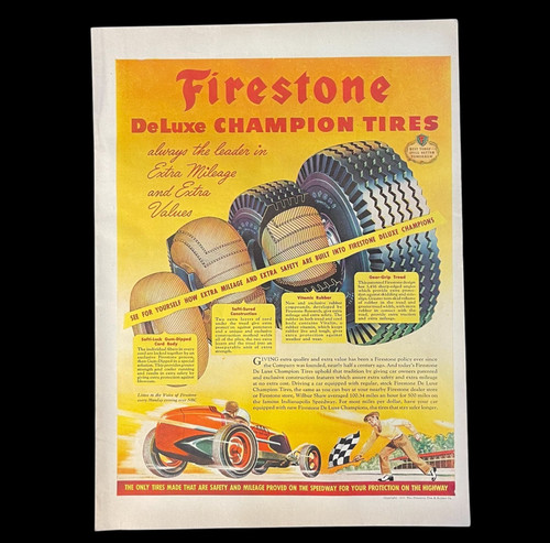 1946 firestone tires deluxe - firestone,