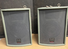 PAIR OF MARTIN AUDIO EM26 SERIES FULL RANGE TWO-WAY PASSIVE TRAPEZOID SPEAKERS