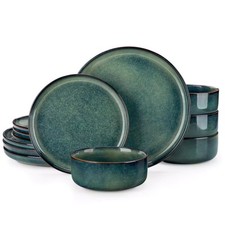 Crockery Set Green Stoneware
