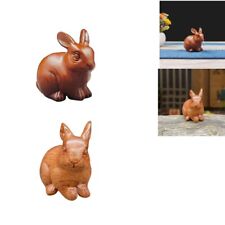 Wooden Rabbit Figurine Rabbit