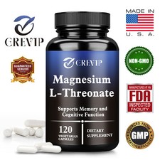 Magnesium L-Threonate 2000mg -Brain Health, Supports Memory & Cognitive Function