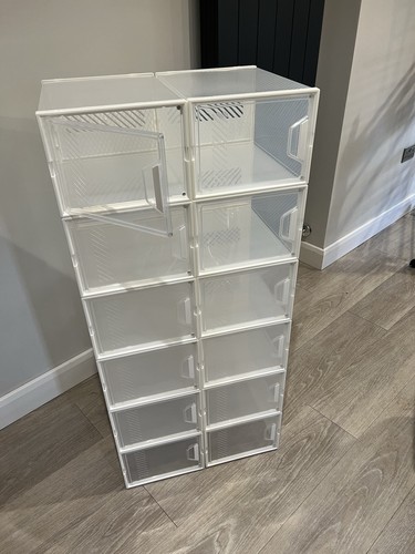 Shoe storage boxes set of - -,