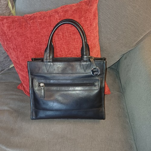 Woman tula black leather - leather, top