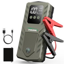 6000A Car Jump Starter Auto Battery Booster LED Pack USB Charger Power Bank
