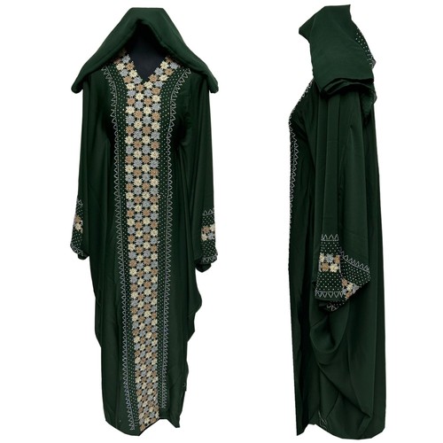 Green batwing abaya farasha - abaya,
