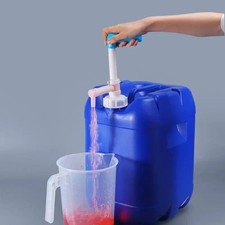 Hand Fuel Pump Manual Liquid Transfer Syphon - Oil Petrol Water Pipe Tool uk