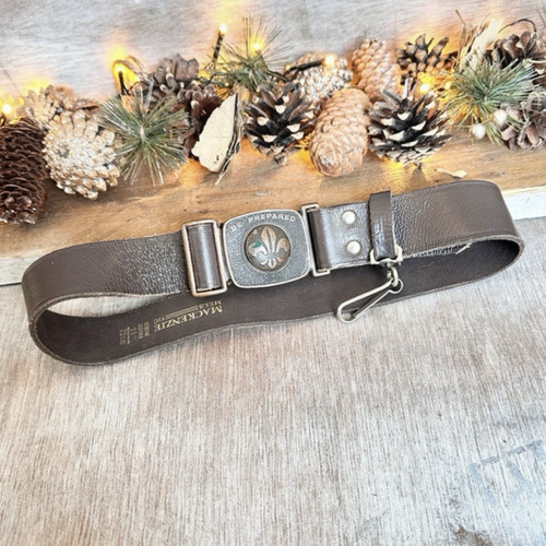 Mackenzie brown leather belt - mackenzie,