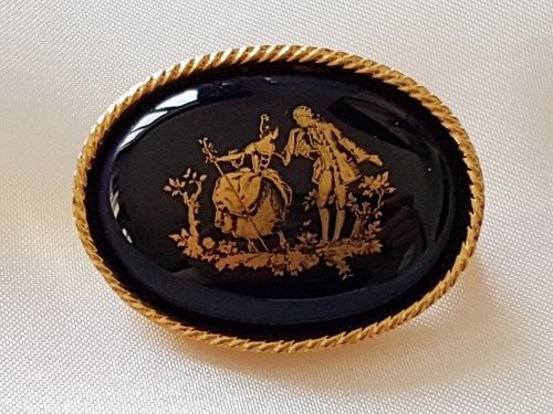 Brooch romantic couple - romantic,