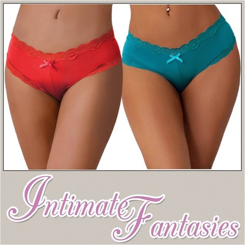Silky knickers briefs - knickers, green