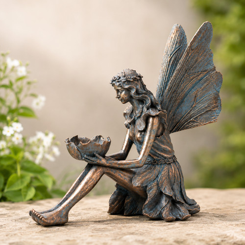 Antique bronze fairy garden - bronze,