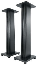 (2) Rockville SS36B Black Wood Grain 36" Speaker Stands Fits KRK RP5G4WN