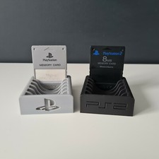 Sony PlayStation Memory Card Storage Holder / Display Stand for PS1 & PS2
