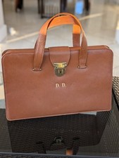 Vintage English Leather Executives  Lawyers Briefcase Drew & Sons Piccadilly
