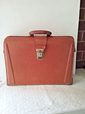 vintage leather briefcase