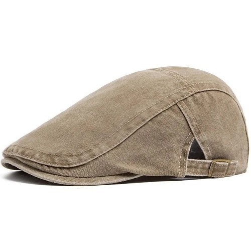 Men flat cap washed newsboy - men,