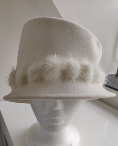 Philip treacy ivory mink and - philip,
