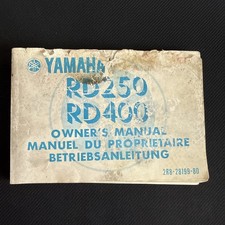 Yamaha RD250 RD400 owners manual 2R8-28199-80 