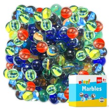 100- Coloured Glass Marbles |