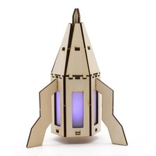 DIY Mars Lander Model Wooden Building Kits Developmental Toy 3D Puzzles